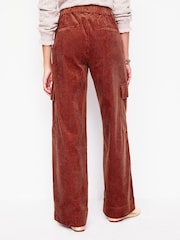 Boden Red Cord 100% Cotton Pull On Trousers - Image 4 of 6