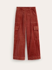 Boden Red Cord 100% Cotton Pull On Trousers - Image 6 of 6