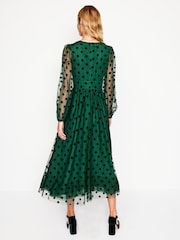 Boden Green Christina Tulle Midi Dress - Image 3 of 6