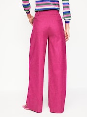 Boden Pink Chiswick Wool Blend Trousers - Image 4 of 7