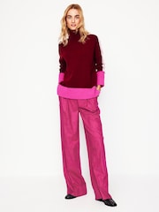Boden Pink Chiswick Wool Blend Trousers - Image 6 of 7