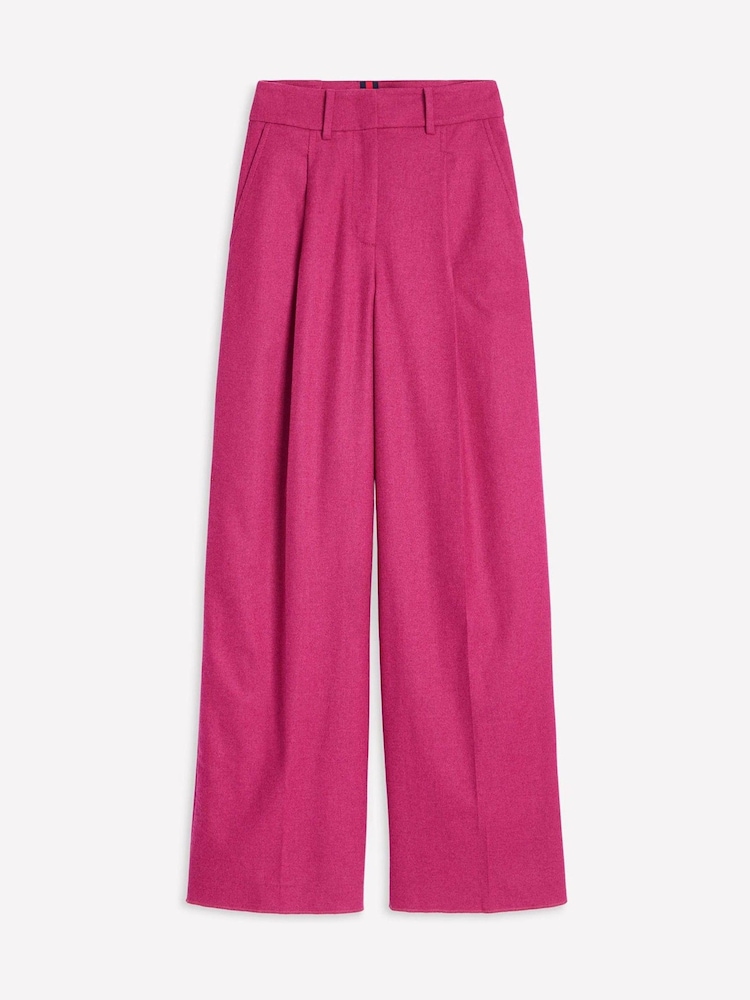 Boden Pink Chiswick Wool Blend Trousers - Image 7 of 7