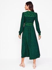 Boden Green Hotched Ponte Dress - Image 4 of 6