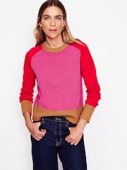 Boden Pink Olivia Merino Jumper - Image 1 of 6