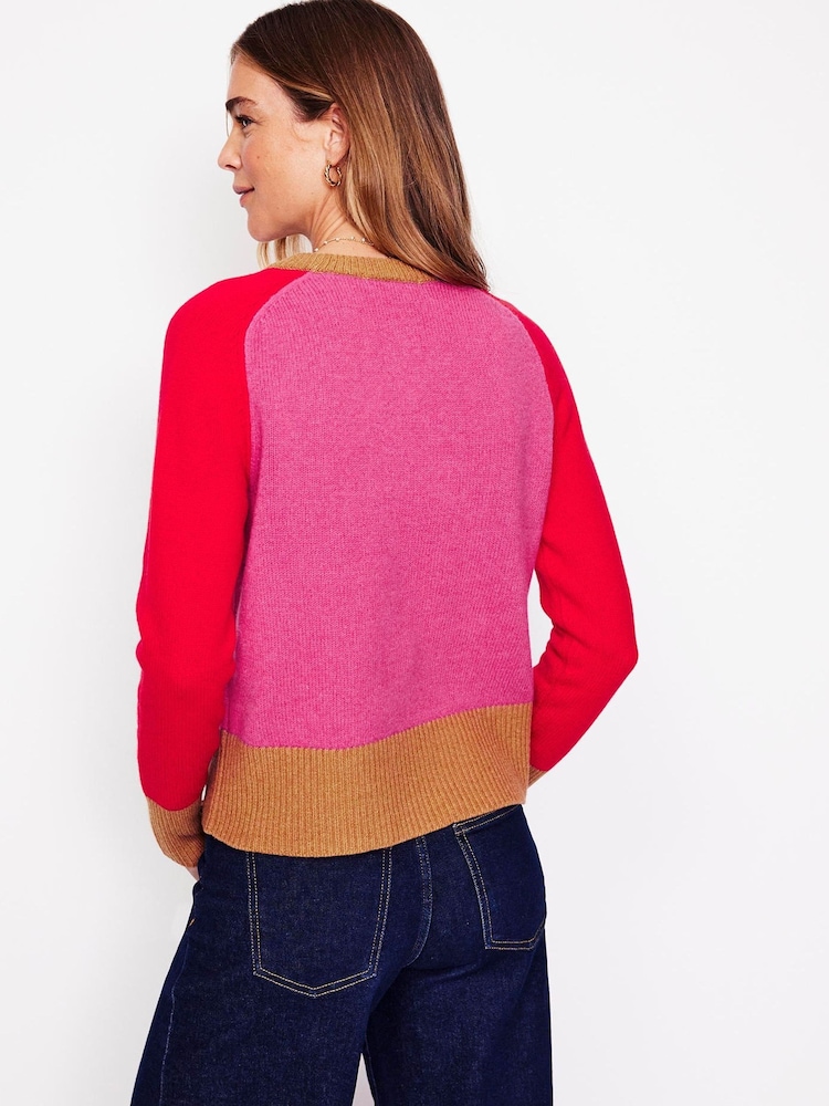 Boden Pink Olivia Merino Jumper - Image 2 of 6