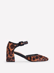 Boden Brown Two Part Block Heel Pumps - Image 2 of 4