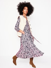 Boden Pink Marcia Jersey Midi Shirt Dress - Image 2 of 4