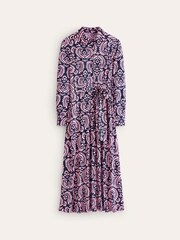 Boden Pink Marcia Jersey Midi Shirt Dress - Image 4 of 4
