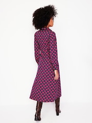 Boden Pink Piping Zip-Up Ponte Dress - Image 3 of 6
