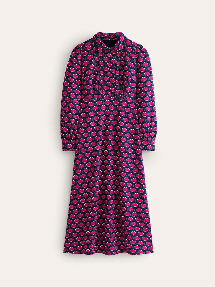 Boden Pink Piping Zip-Up Ponte Dress - Image 6 of 6