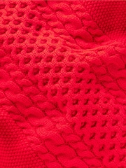 Boden Red Heritage Cable Jumper - Image 3 of 3