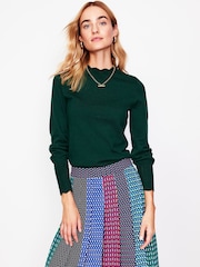 Boden Green Imi Scalloped Jumper - Image 1 of 6