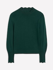 Boden Green Imi Scalloped Jumper - Image 5 of 6