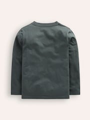 Boden Grey Fun Superstitch Grid 100% Cotton T-Shirt - Image 2 of 3