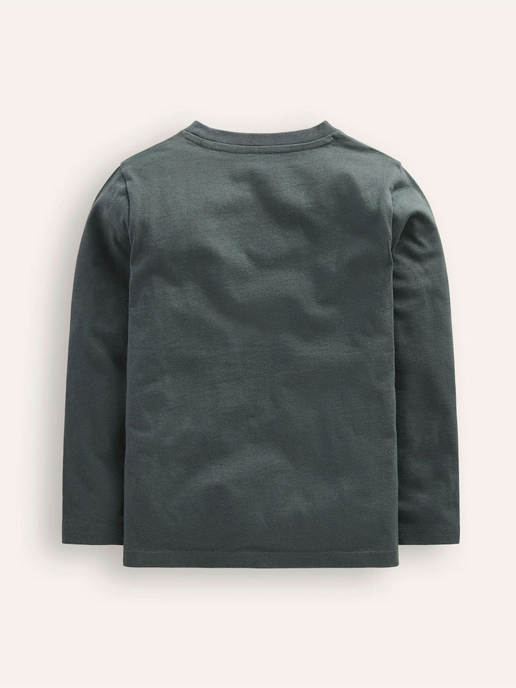 Boden Grey Fun Superstitch Grid 100% Cotton T-Shirt - Image 2 of 3