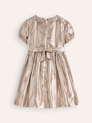 Boden Gold Smocked Party Dress - Image 3 of 4