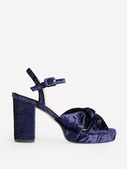 Boden Blue Twist Front Platform Sandals - Image 2 of 4
