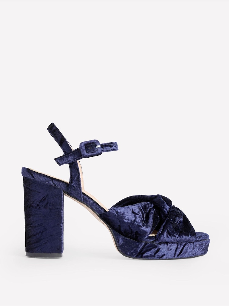 Boden Blue Twist Front Platform Sandals - Image 2 of 4
