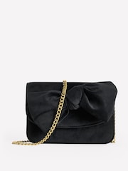 Boden Black Bow Evening Bag - Image 1 of 4