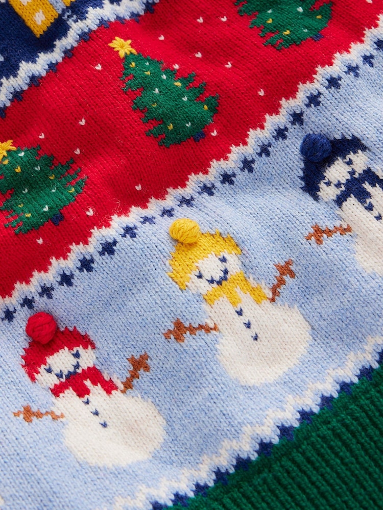 Boden Blue Fair Isle Pattern CW Christmas Jumper - Image 3 of 3 Boden Blue Fair Isle Pattern CW Christmas Jumper - Image 3 of 3