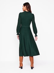 Boden Green Frilled Pointelle Dress - Image 3 of 6