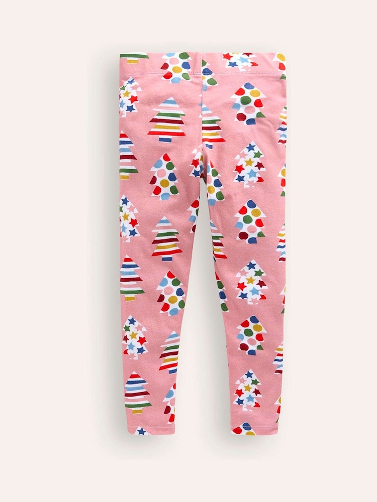 Boden Pink Christmas Tree Fun Leggings - Image 2 of 6 Boden Pink Christmas Tree Fun Leggings - Image 2 of 6