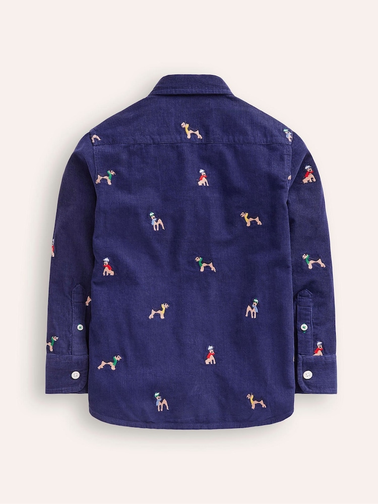 Boden Blue The Janet 100% Cotton Embroidered Shirt - Image 2 of 3