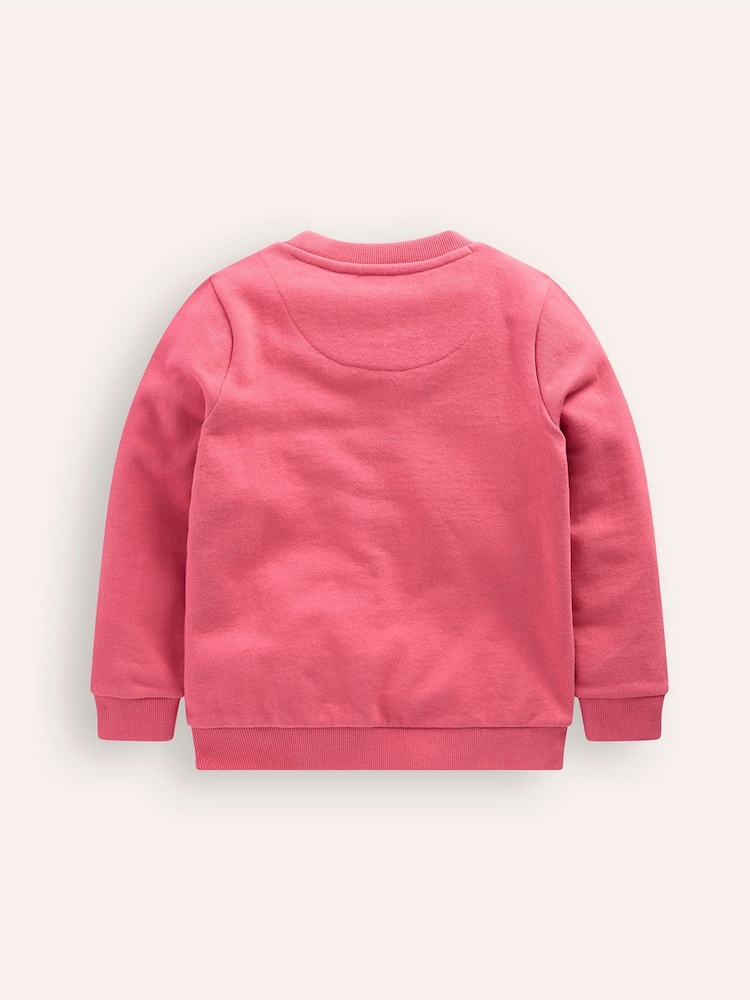 Boden Pink Superstitch 100% Cotton Sweatshirt - Image 2 of 3