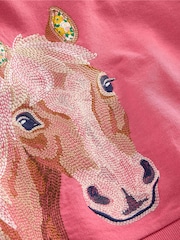 Boden Pink Superstitch 100% Cotton Sweatshirt - Image 3 of 3