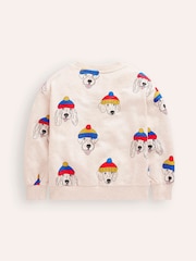 Boden Cream Printed 100% Cotton Sweatshirt - Image 2 of 3