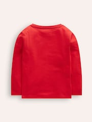 Boden Red 100% Cotton Superstitch T-Shirt - Image 2 of 3