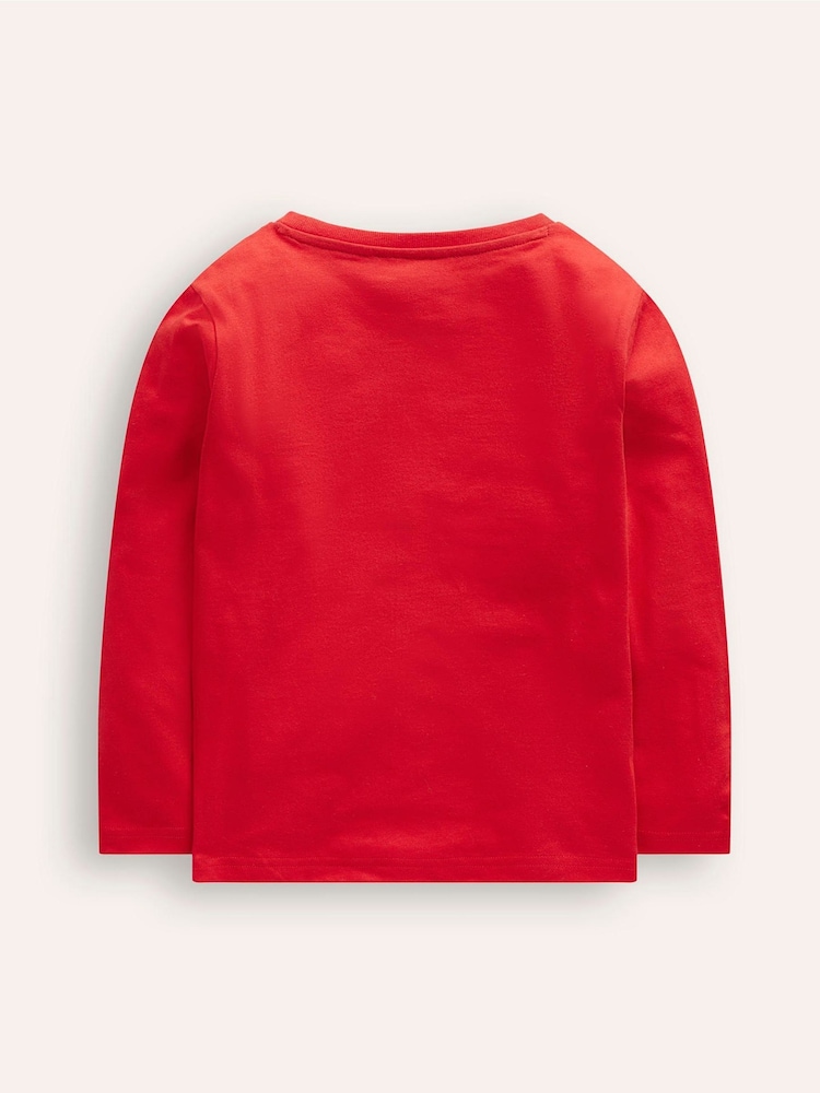 Boden Red 100% Cotton Superstitch T-Shirt - Image 2 of 3 Boden Red 100% Cotton Superstitch T-Shirt - Image 2 of 3