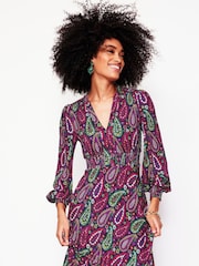 Boden Blue Ivy Smocked Midi Dress - Image 5 of 7