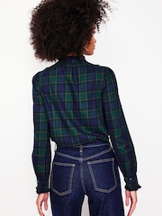 Boden Green Isla Frill Detail 100% Cotton Blouse - Image 3 of 6