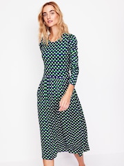 Boden Green Puff Sleeve Blouson Dress - Image 4 of 5