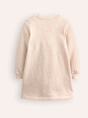 Boden Cream Ida Sweatshirt Appliqué Dress - Image 2 of 3