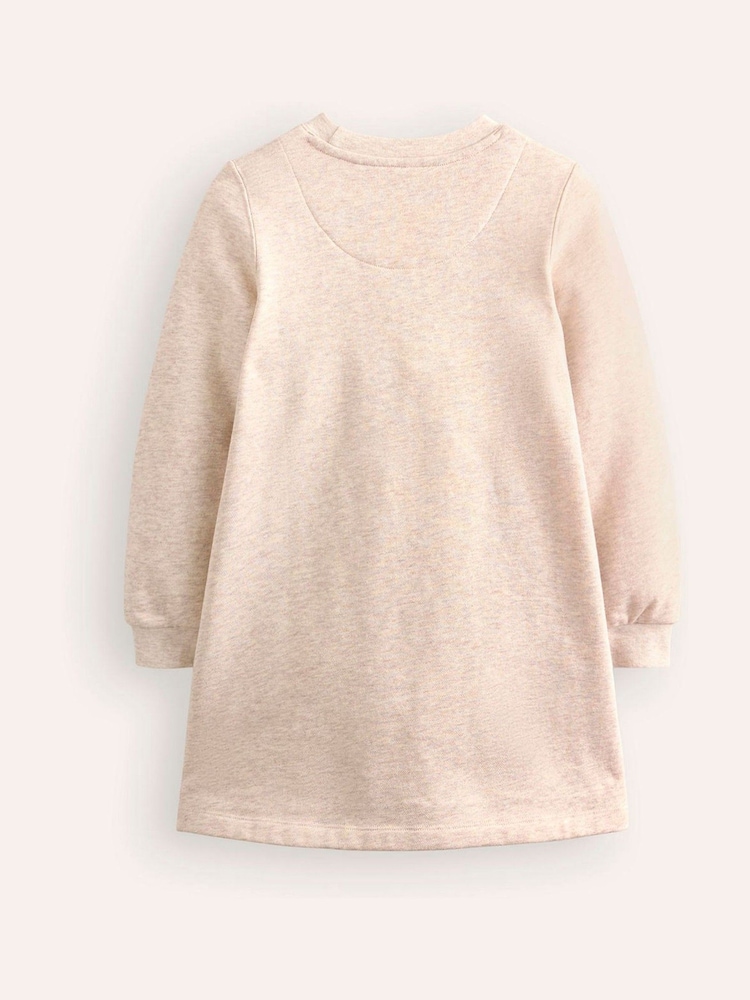 Boden Cream Ida Sweatshirt Appliqué Dress - Image 2 of 3