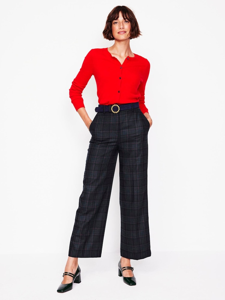 Boden Blue Westbourne Wool Blend Trousers - Image 1 of 5