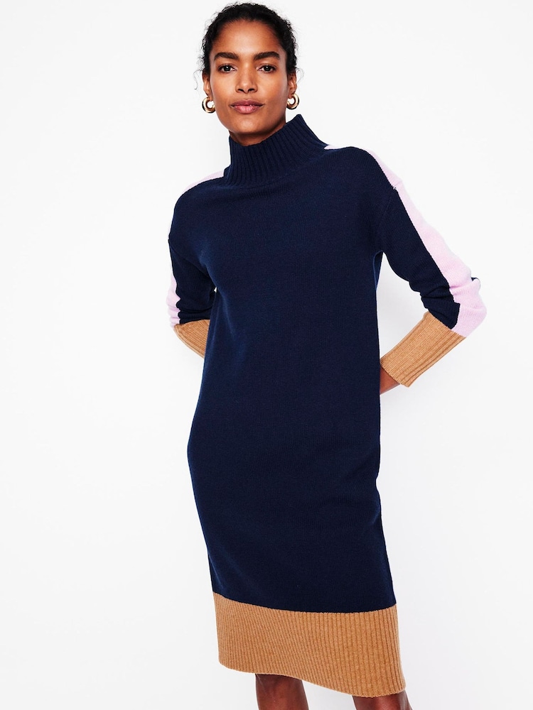 Boden Blue Jessica Merino Dress - Image 1 of 5