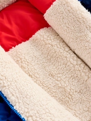 Boden Albastru Reversibil Cosy Fleece Coat - Image 4 of 4