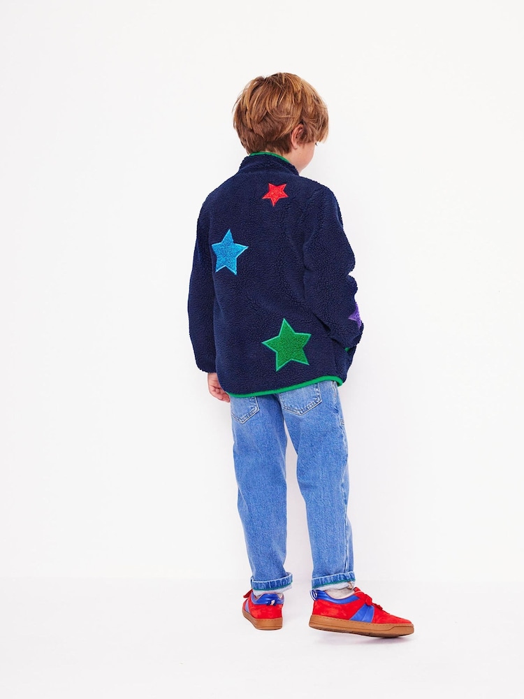 Boden Blue Cosy Borg Jacket - Image 2 of 8 Boden Blue Cosy Borg Jacket - Image 2 of 8