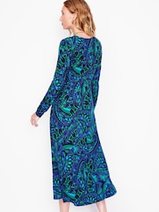 Boden Blue Twisted Waist Jersey Dress - Image 3 of 5