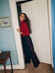 Boden Blue Chiswick Wool Blend Trousers - Image 1 of 8