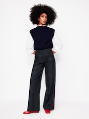 Boden Blue Chiswick Wool Blend Trousers - Image 2 of 8