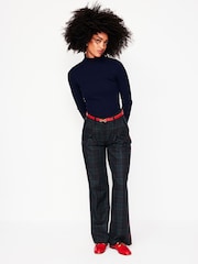 Boden Blue Chiswick Wool Blend Trousers - Image 7 of 8