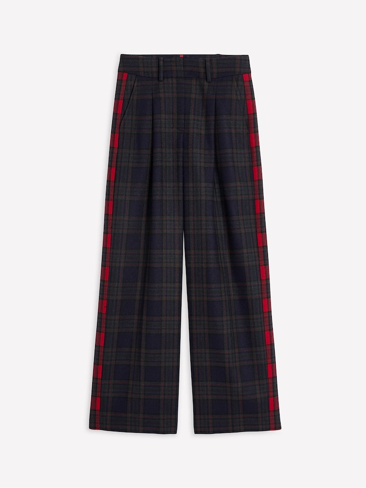 Boden Blue Chiswick Wool Blend Trousers - Image 8 of 8