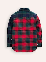 Boden Blue Checked Cosy 100% Cotton Shirt - Image 3 of 4