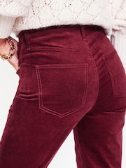 Boden Burgundy Velveteen 5 Pocket Jeans - Image 2 of 6