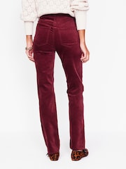 Boden Burgundy Velveteen 5 Pocket Jeans - Image 3 of 6