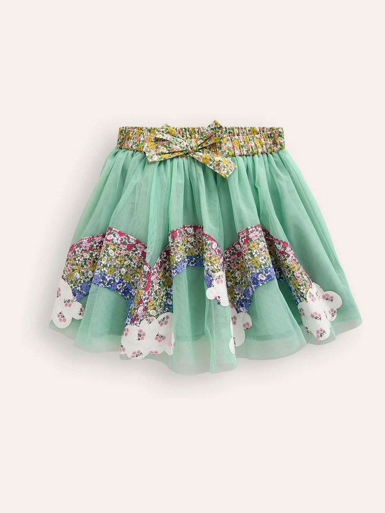 Boden Green Fun Tulle Rainbow Skirt - Image 1 of 3